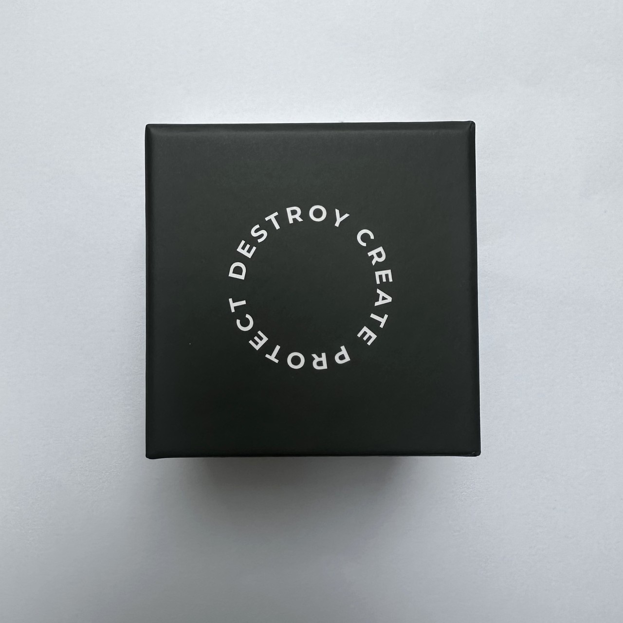 Create Protect Destroy card game box and cards